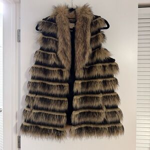 Faux fur vest